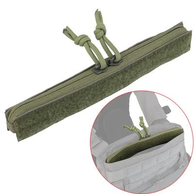 Tactical Crye AVS Drop-in Admin Zipper MBAV Hunting Vest YKK Structured Opening Airsoft Plate Carrier Pocket Add-on Accessories