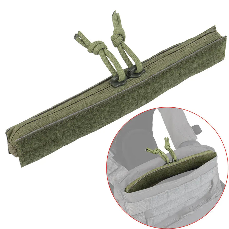 Tactical Crye AVS Drop-in Admin Zipper MBAV Hunting Vest YKK Structured Opening Airsoft Plate Carrier Pocket Add-on Accessories