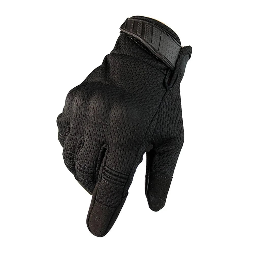 Tactical Gloves Men Touch Screen Cycling Gloves Sports Outdoor Motorcycle Riding Bike Running Paintball Gloves A30 Black / XXL