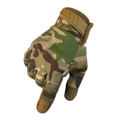 Tactical Gloves Men Touch Screen Cycling Gloves Sports Outdoor Motorcycle Riding Bike Running Paintball Gloves A30 Camouflage / XL