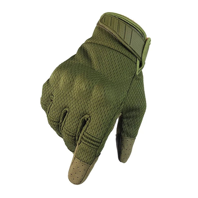 Tactical Gloves Men Touch Screen Cycling Gloves Sports Outdoor Motorcycle Riding Bike Running Paintball Gloves A30 Green / S