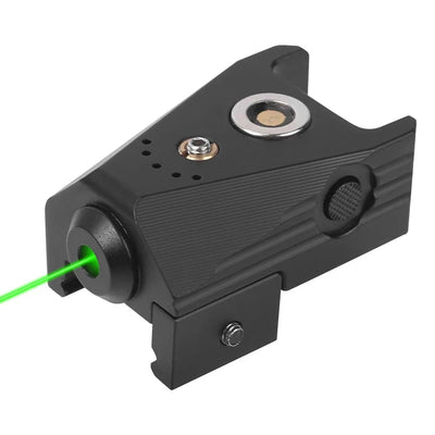 Tactical Green Red Dot Laser Sight Scope Laser Pointer Rifle Pistol Magnetic Charging Laser Sight Airsoft Accessories for 20mm Type A (Green Laser)