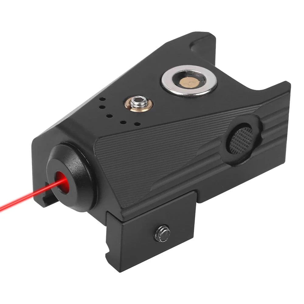 Tactical Green Red Dot Laser Sight Scope Laser Pointer Rifle Pistol Magnetic Charging Laser Sight Airsoft Accessories for 20mm Type A (Red Laser)