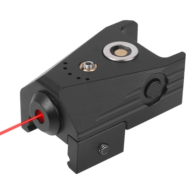 Tactical Green Red Dot Laser Sight Scope Laser Pointer Rifle Pistol Magnetic Charging Laser Sight Airsoft Accessories for 20mm Type A (Red Laser)