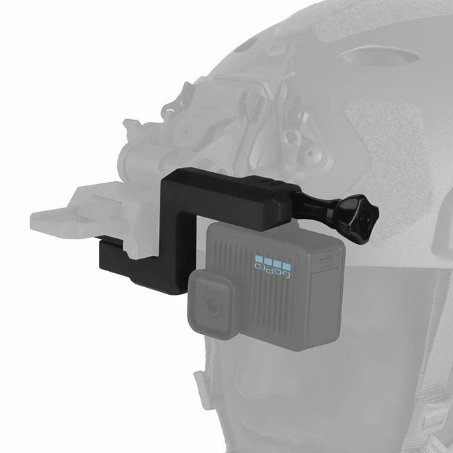 Tactical Helmet Sports Camera Mount for NVG Wilcox G19 G24 G30 G34 G69 G70 Mounting Camera Bracket Airsoft Helmet Accessories black