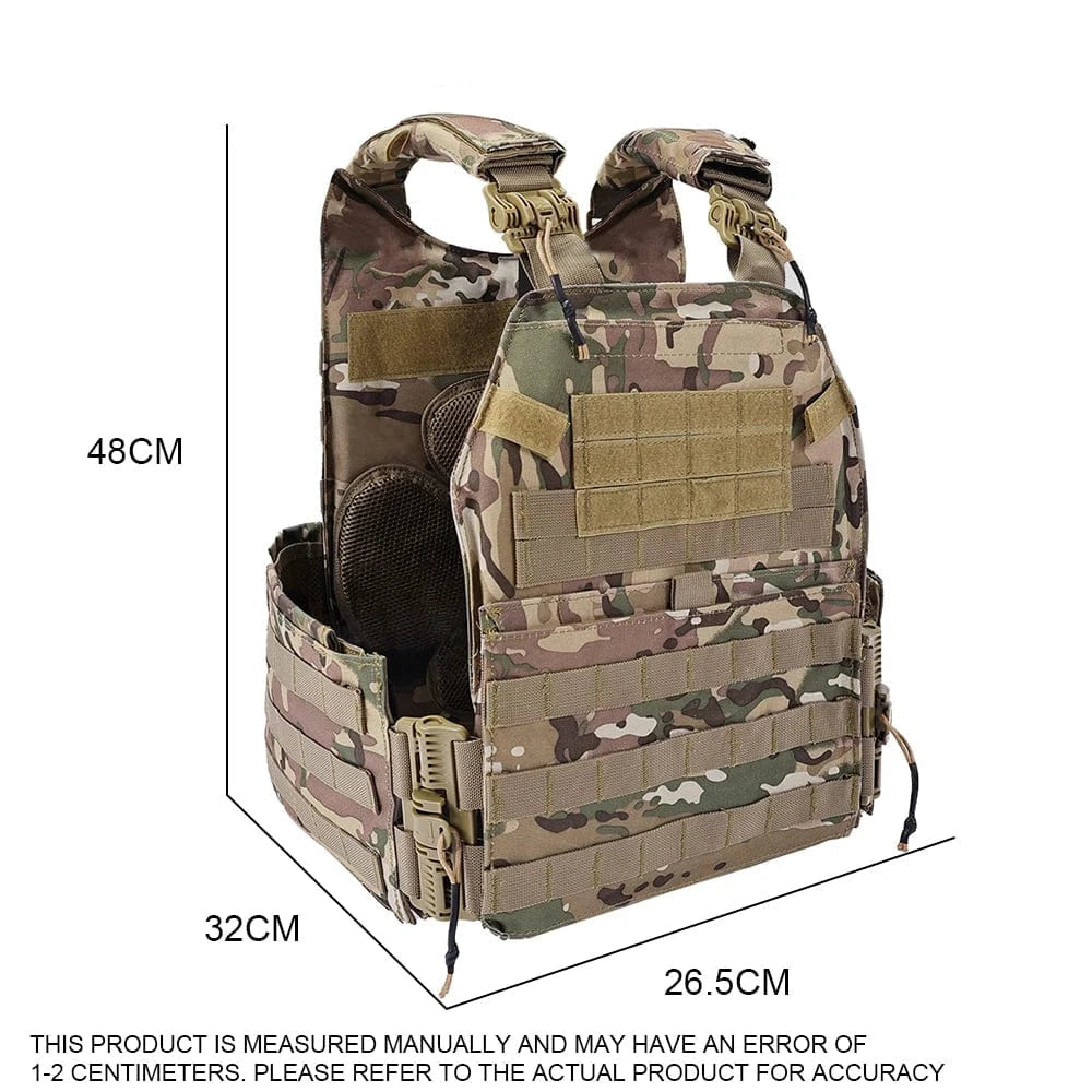 Tactical Hunting Vest K19 Plate Carrier 3.0 Quick Release System Fast Adjust Cummerbund Multi-size Military Airsoft Gear