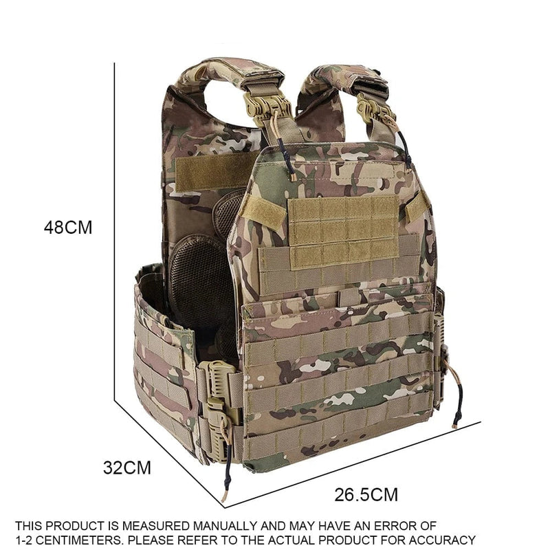 Tactical Hunting Vest K19 Plate Carrier 3.0 Quick Release System Fast Adjust Cummerbund Multi-size Military Airsoft Gear