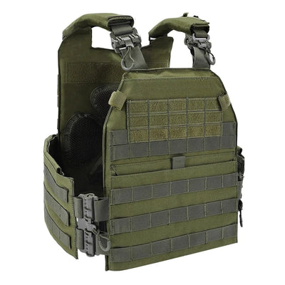 Tactical Hunting Vest K19 Plate Carrier 3.0 Quick Release System Fast Adjust Cummerbund Multi-size Military Airsoft Gear OD