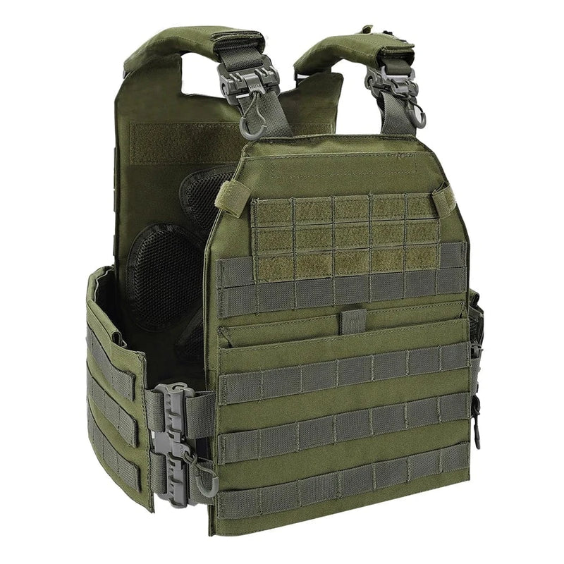 Tactical Hunting Vest K19 Plate Carrier 3.0 Quick Release System Fast Adjust Cummerbund Multi-size Military Airsoft Gear OD
