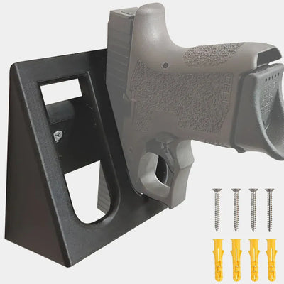 Tactical Pistol Rack Wall Mounted Universal Gun Rack Handgun Display Stand for Safe Storage Fits Glock Hunting & Home Defense