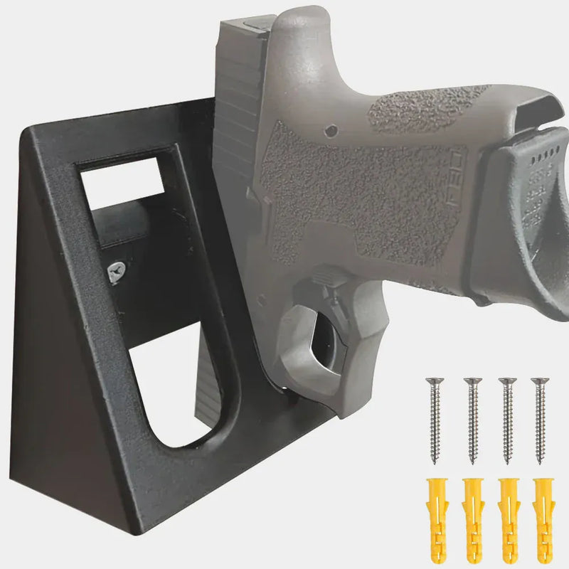 Tactical Pistol Rack Wall Mounted Universal Gun Rack Handgun Display Stand for Safe Storage Fits Glock Hunting & Home Defense