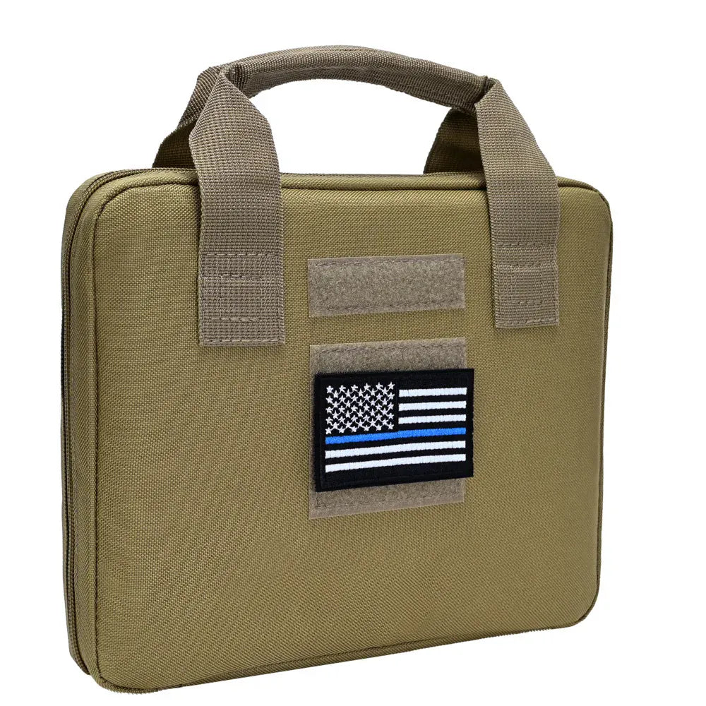 Tactical  Protable Hand Gun Case Soft Pistol Case with Elastic Loops Dual Padded Pistol Bags for Gun Tool Carrying Storage Bag