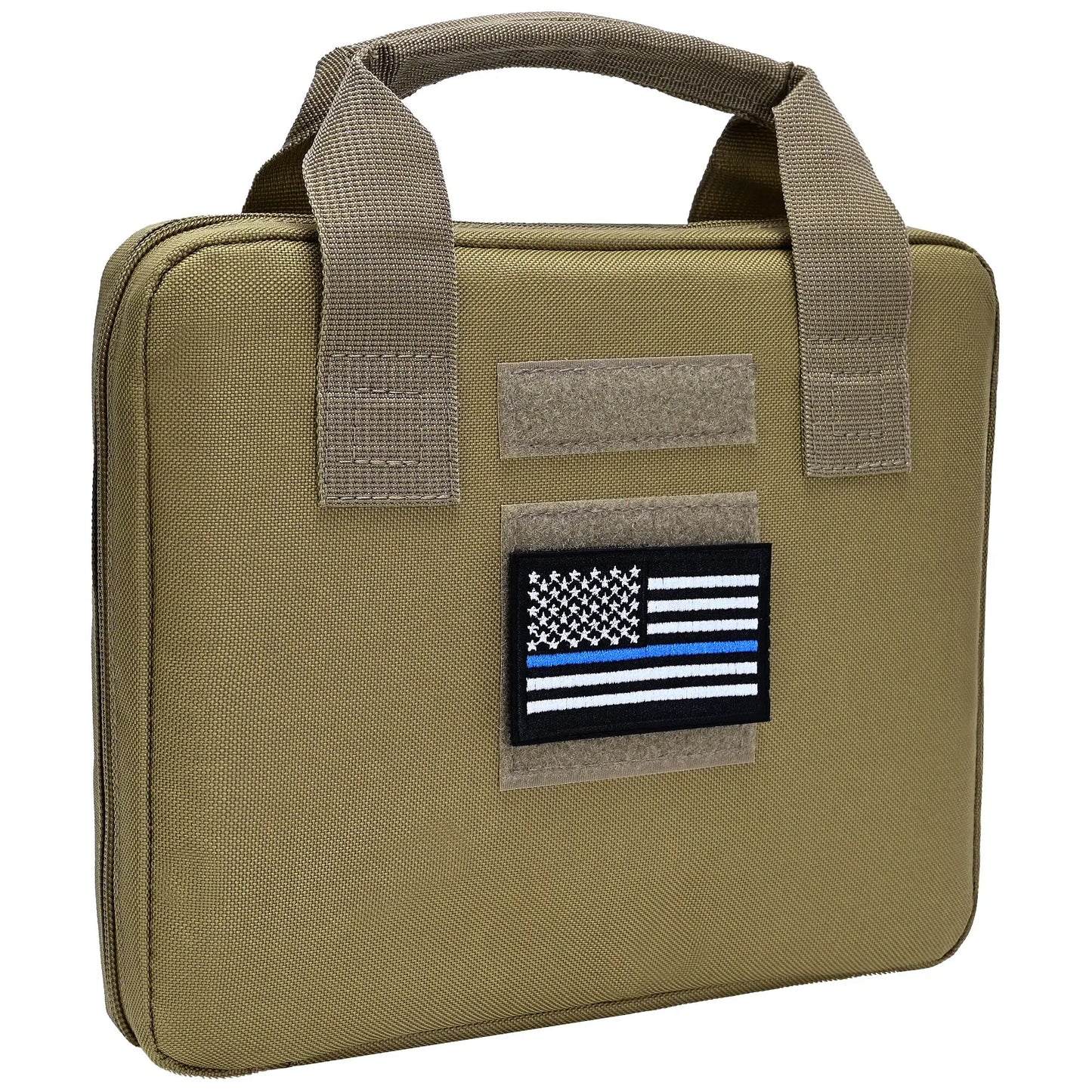 Tactical  Protable Hand Gun Case Soft Pistol Case with Elastic Loops Dual Padded Pistol Bags for Gun Tool Carrying Storage Bag CB