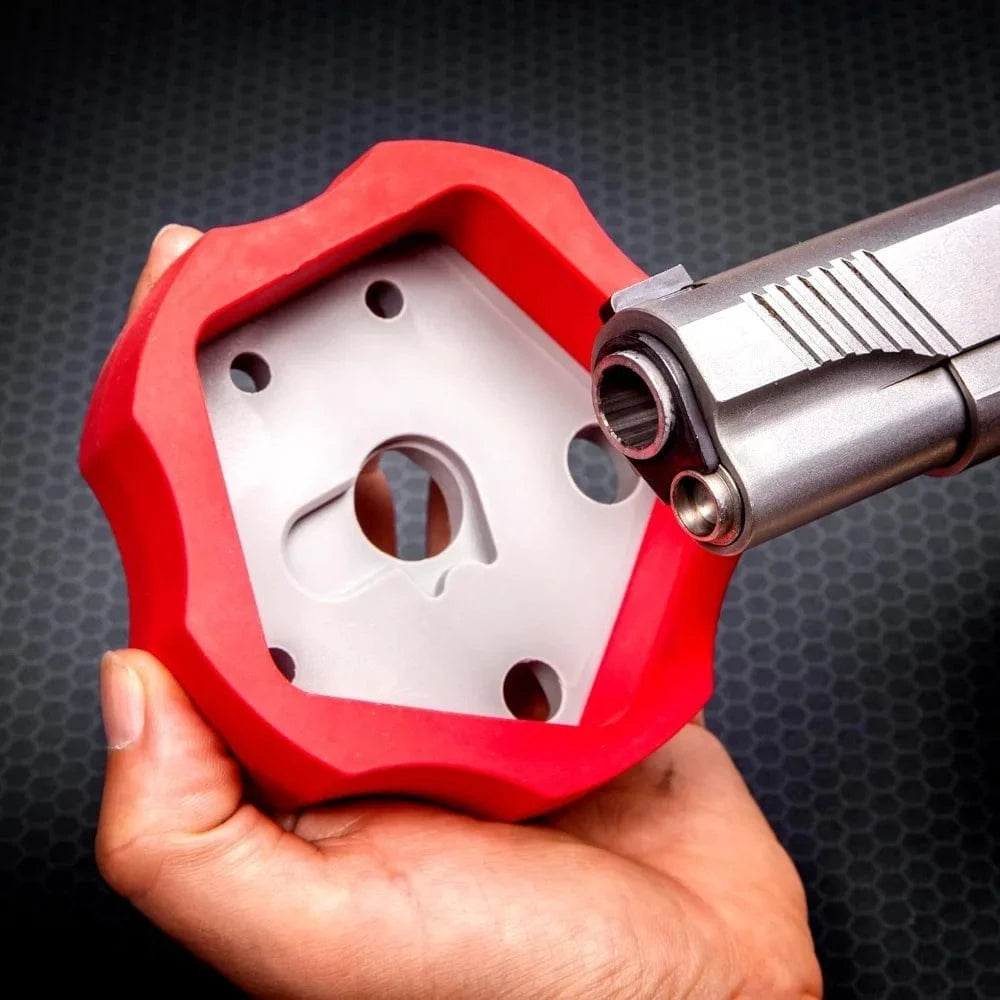 Tactical Universal Gunsmithing Bench Block Handgun Pistol 1911 Non-Slip Non-Marring Gun Reassemble Repair Tools Red