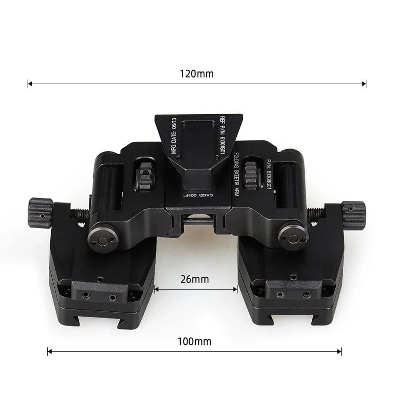 Tactical Wilcox PVS14 NVG binocular bridge goggles stent skip rhino mount NVG arms mount for L4 G24 Mounting Helmet Fast mount