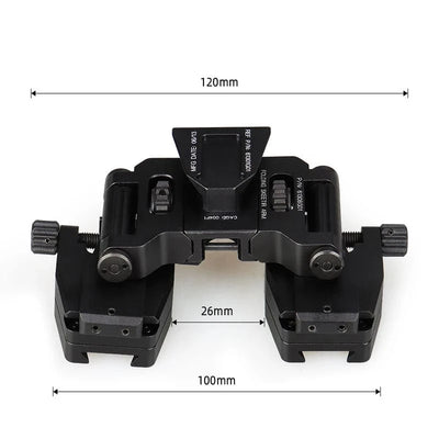 Tactical Wilcox PVS14 NVG binocular bridge goggles stent skip rhino mount NVG arms mount for L4 G24 Mounting Helmet Fast mount