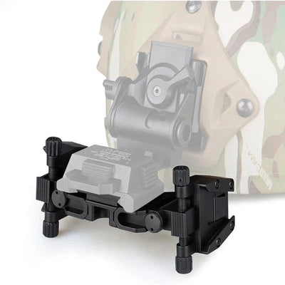 Tactical Wilcox PVS14 NVG binocular bridge goggles stent skip rhino mount NVG arms mount for L4 G24 Mounting Helmet Fast mount Black