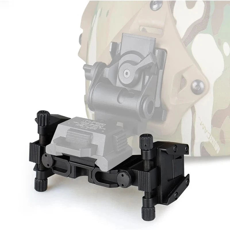 Tactical Wilcox PVS14 NVG binocular bridge goggles stent skip rhino mount NVG arms mount for L4 G24 Mounting Helmet Fast mount Black