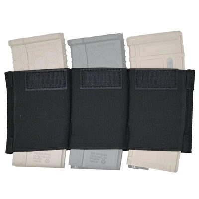 Tactifans 5.56 Triple Magazine Insert Pouch For Micro Fight MK3 MK4 Chest Rig Spiritus Style Elastic Built-in Magazine Holder