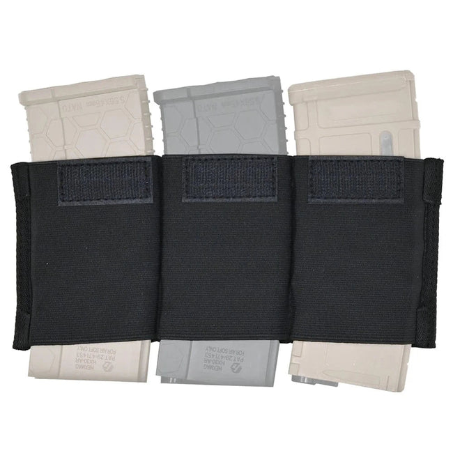 Tactifans 5.56 Triple Magazine Insert Pouch For Micro Fight MK3 MK4 Chest Rig Spiritus Style Elastic Built-in Magazine Holder