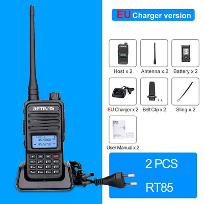 ACTION AIRSOFT 0 x2 fréquence UE Talkie-walkie longue portée Retevis RT85