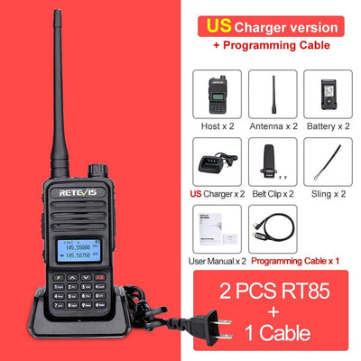ACTION AIRSOFT 0 x2 US plus cable Talkie-walkie longue portée Retevis RT85