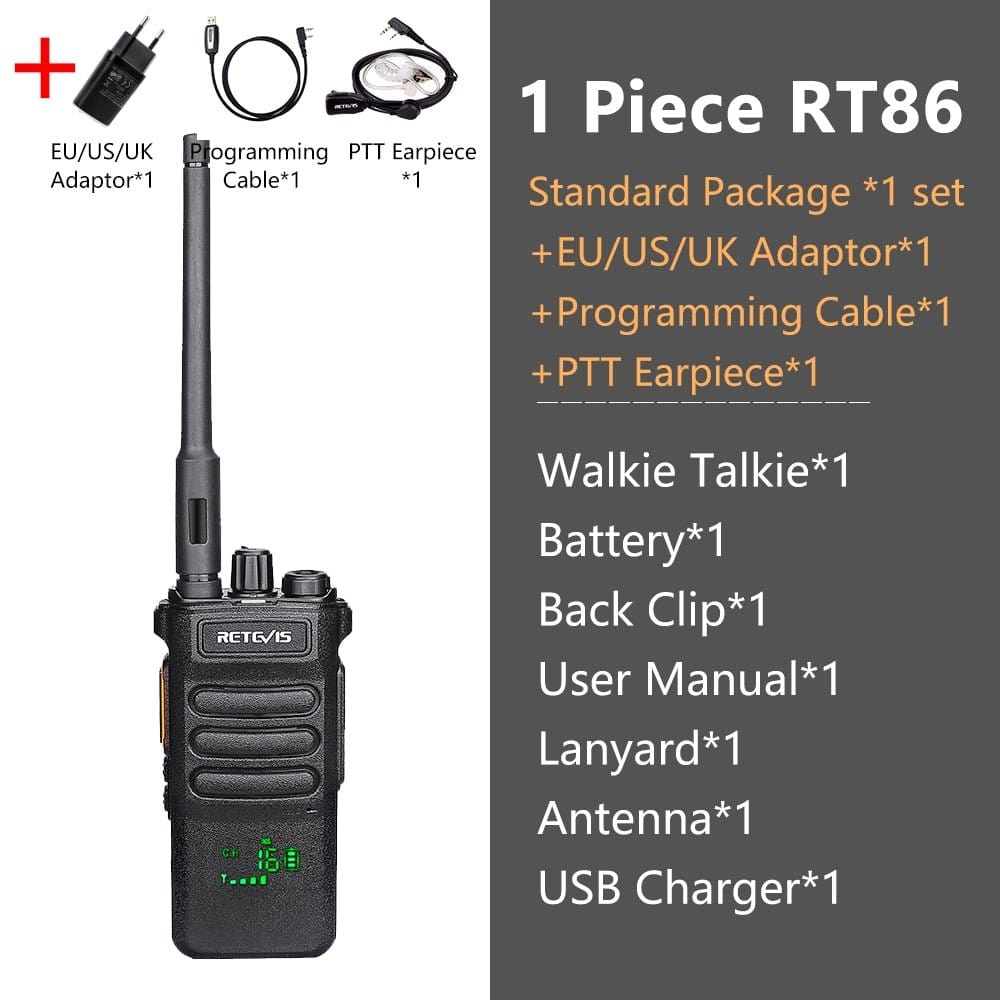 ACTION AIRSOFT 0 1 PC and ACC Talkie-walkie longue portée RT86 PTT 10W