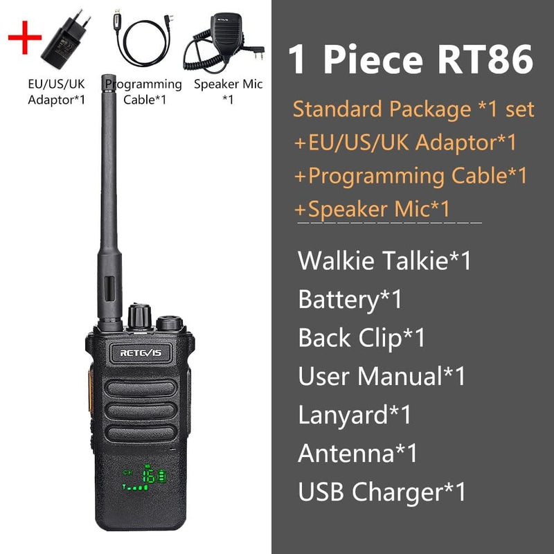 ACTION AIRSOFT 0 1 PC and ACC 1 Talkie-walkie longue portée RT86 PTT 10W