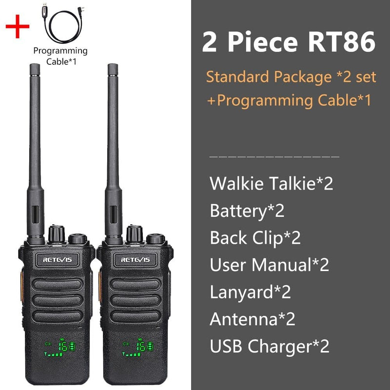 ACTION AIRSOFT 0 2PCS et câble Talkie-walkie longue portée RT86 PTT 10W