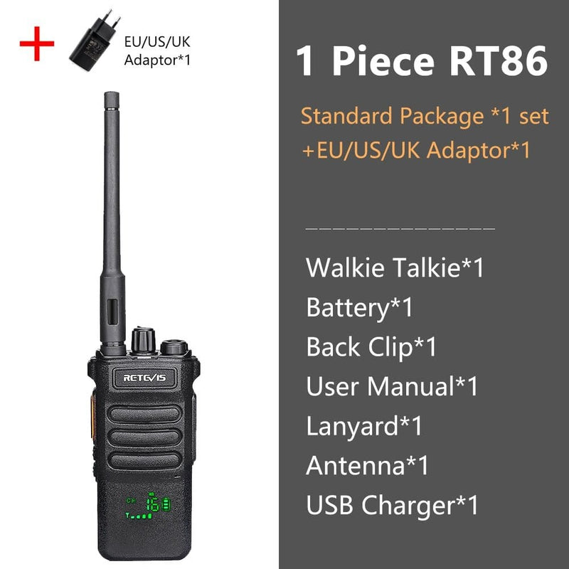 ACTION AIRSOFT 0 1 PC et adaptateur Talkie-walkie longue portée RT86 PTT 10W