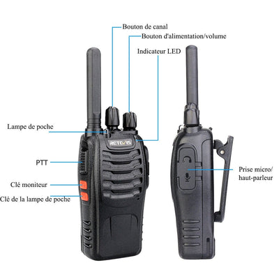 ACTION AIRSOFT 0 Talkie-walkie Retevis H777 PLUS Pro PTT
