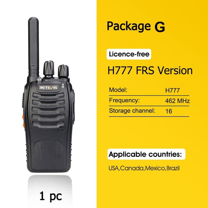 ACTION AIRSOFT 0 FRS 1PC Talkie-walkie Retevis H777 PLUS Pro PTT