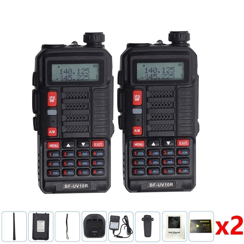 ACTION AIRSOFT 0 Noir x2 / EURO Talkie-walkie UV 10R W2 VHF Boafeng