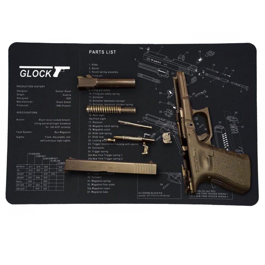 LEGEND AIRSOFT 0 Tapis nettoyage Glock 17, 19, 26, 1911