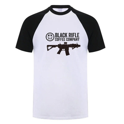 ACTION AIRSOFT Blanc / XXL Tee-shirt Black Rifle coton unisexe