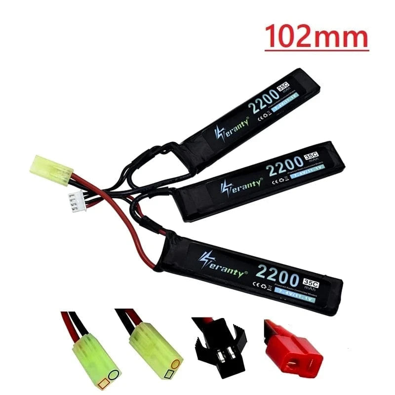 TERANTY Water Gun 1PCS Lipo Battery 3S 11.1V 2200mAh 35C 452096 for AKKU Mini Airsoft BB Air Pistol Electric Toys RC Parts