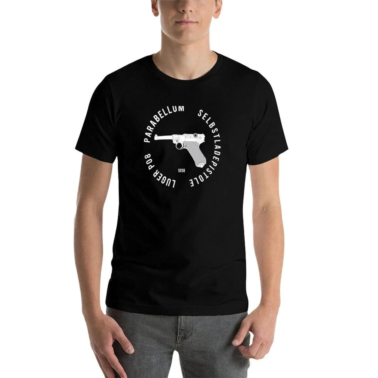 To the gun lover! Parabellum Luger P08 T-Shirt plus size clothes plus sizes cute clothes mens vintage t shirts