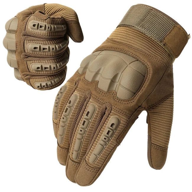 Touch Screen Tactical Full Finger Gloves Hard Rubber Paintball Airsoft Bicycle Combat Anti-skid Cycling Work Glove Men