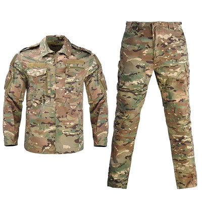 Uniform Camo Tactical combat Set Hunting Suit Uniforme Tactical Suits Airsoft Men Clothing Working Clothes CP / S-50-60kg