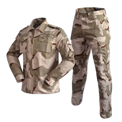 Uniform Camo Tactical combat Set Hunting Suit Uniforme Tactical Suits Airsoft Men Clothing Working Clothes Desert Digital / XXL-80-90kg