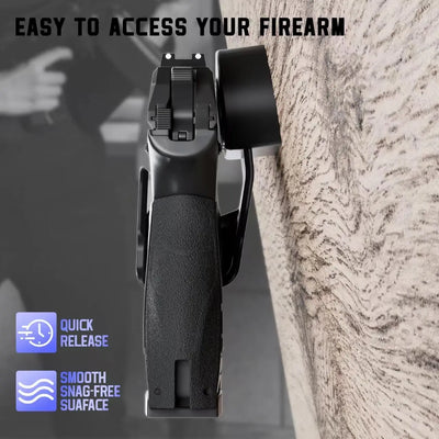 Universal Gun Magnet Mount Magnetic Pistol Holder Glock Stand 15Lbs Wall/Car Handgun Holster with Trigger Guard Protection