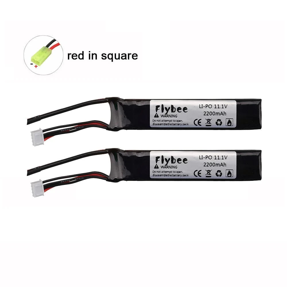 Upgrade Power Water Gun Lipo Battery 3S 11.1V 2200mAh 35C for AKKU Mini Airsoft BB Air Pistol Electric Toys Guns RC Parts 452096 2pcs battery 1