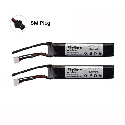 Upgrade Power Water Gun Lipo Battery 3S 11.1V 2200mAh 35C for AKKU Mini Airsoft BB Air Pistol Electric Toys Guns RC Parts 452096 2pcs battery 2