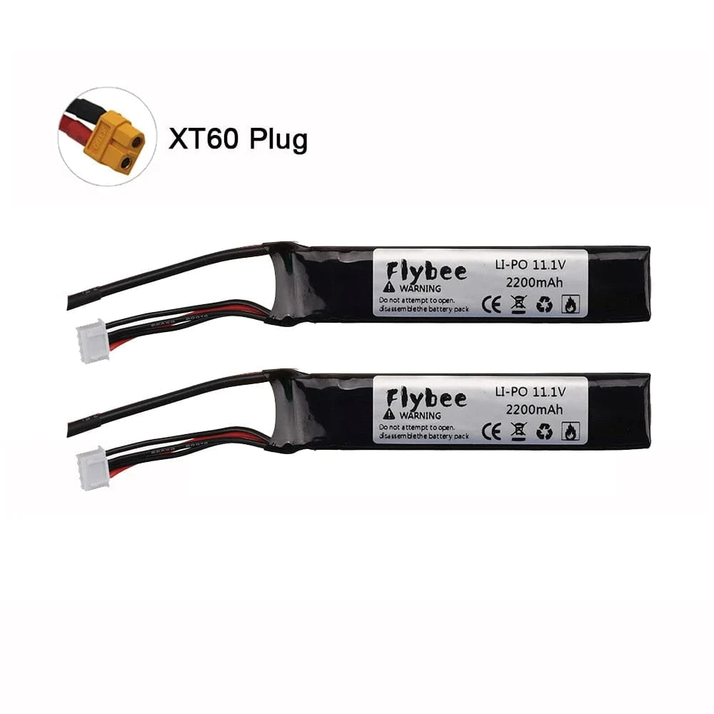 Upgrade Power Water Gun Lipo Battery 3S 11.1V 2200mAh 35C for AKKU Mini Airsoft BB Air Pistol Electric Toys Guns RC Parts 452096 2pcs battery 5