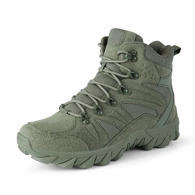 Upgraded Tactics Combat Training Boots Male Outdoors Camping Anti-wear Rapid Response Hiking Shoes Fishing Hunting Sneakers Men Military green / 42