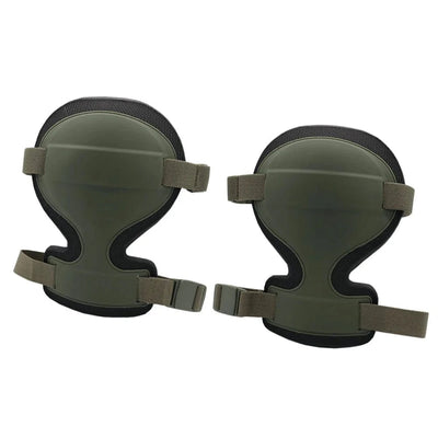 Upgraded Version II Tactical ARC Style Training Kneepads Combat Knee Pads Outdoor Sport Hiking Airsoft Hunting Kneepad 1 Pair Green