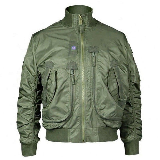 ACTION AIRSOFT 0 Vert OD / S Veste bombardier MA1 col montant
