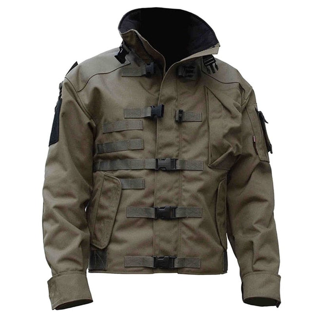 ACTION AIRSOFT 0 Army Green / S Veste imperméable multi-poches JEEP1990