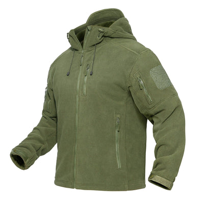 ACTION AIRSOFT 0 Vert OD / M (US S) Veste polaire Patriot Tactical capuche