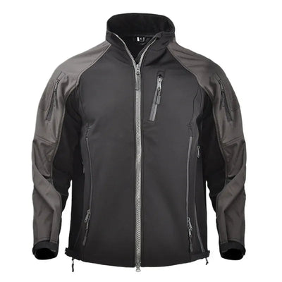 Veste tactique d'extérieur chaude et souple, résistante à l'usure, coupe-vent, combinaison d'assaut, vêtements d'extérieur d'entraînement de Camping, automne et hiver Black / L 65-75kg